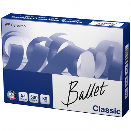 Бумага "Ballet Classic" А4, 80г/м2, 500л., 153%