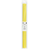 Бумага крепированная ТРИ СОВЫ, 50*250см, 32г/м2, желтая, в рулоне, пакет с европодвесом