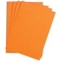 Цветная бумага 500*650мм, Clairefontaine "Etival color", 24л., 160г/м2, оранжевый, легкое зерно, 30%хлопка, 70%целлюлоза