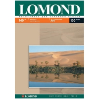 Фотобумага А4 для стр. принтеров Lomond, 140г/м2 (100л) мат.одн.