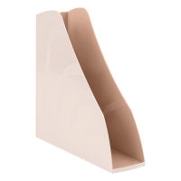 Лоток для бумаг вертикальный СТАММ "Вектор", розовый, ширина 80мм
