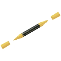 Маркер акварельный пигментированный Faber-Castell "Albrecht D?rer", цвет 107 кадмиевый желтый, двухстор., кистев./пулевид.