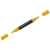 Маркер акварельный пигментированный Faber-Castell "Albrecht D?rer", цвет 109 темно-хромово-желтый, двухстор., кистев./пулевид.