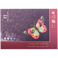 Планшет для пастелей, 20л., А4 Лилия Холдинг "Бабочка", 200г/м2, 4-х цветная тонированная