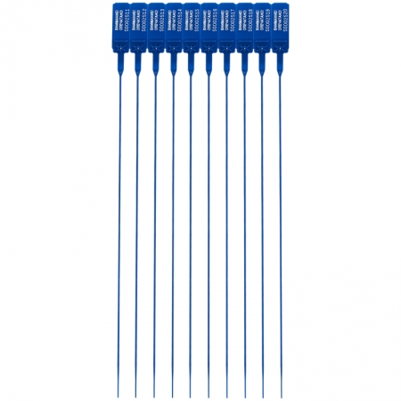 Пломба пластиковая сигнальная Альфа-МД 350мм синяя