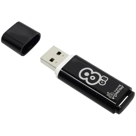 Память Smart Buy USB Flash   8GB Glossy черный