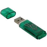 Память Smart Buy "Glossy"  16GB, USB 2.0 Flash Drive, зеленый