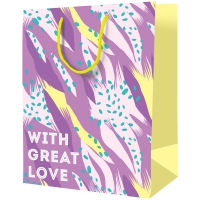Пакет подарочный 18*23*10см ArtSpace "With great love", ламинированный