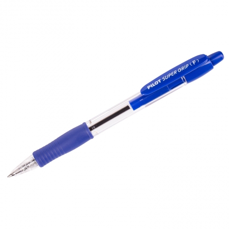 Ручка шариковая автоматическая "SUPER GRIP", синяя, 0,7мм, грип