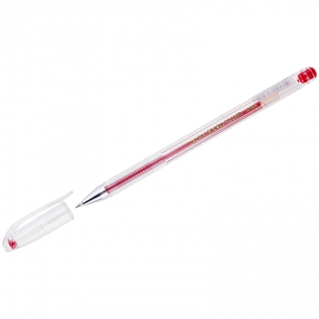 Ручка гелевая красная 0,5мм, штрих-код