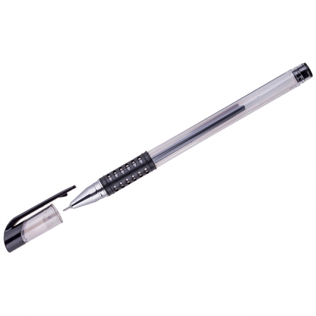 Ручка гелевая "OfficeSpace" черная, 0,5мм, грип