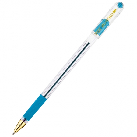 Ручка шариковая "MC Gold", голубая, 0,5мм, грип, штрих-код