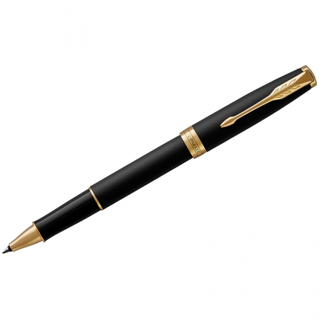 Ручка-роллер "Sonnet Matte Black GT" черная, 0,8мм, подар.уп.