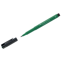 Ручка капиллярная Faber-Castell "Pitt Artist Pen Brush" цвет 264 темно-зеленая, пишущий узел "кисть"