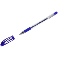 Ручка гелевая OfficeSpace "A-Gel" синяя, 0,5мм, грип