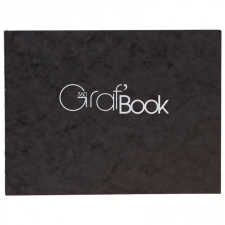 Скетчбук 100л. 152*210мм. на сшивке Clairefontaine "Graf'Book 360°", 100г/м2