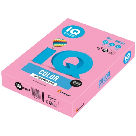Бумага "IQ Color pale" А4, 80г/м2, 500л. (розовый)