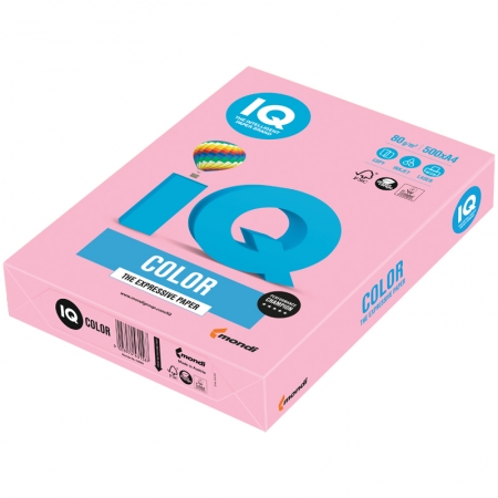 Бумага "IQ Color pale" А4, 80г/м2, 500л. (розовый фламинго)