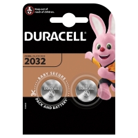 Батарейка Duracell CR2032 3V литиевая, 2BL