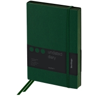 Ежедневник недатир. А5, 136л., кожзам, Berlingo "Western", с резинкой, зеленый