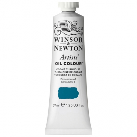 Краска масляная профессиональная Winsor&Newton "Artists' Oil", 37 мл, бирюзовый кобальт