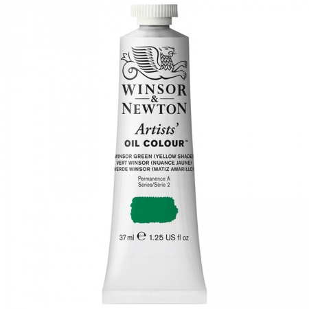 Краска масляная профессиональная Winsor&Newton "Artists' Oil", 37 мл, Винзор желто-зеленый