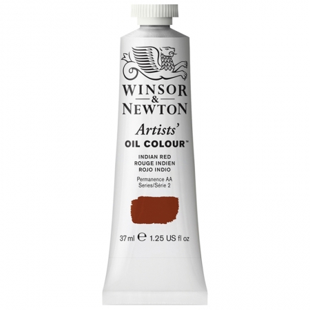 Краска масляная профессиональная Winsor&Newton "Artists' Oil", 37 мл, красный Индийский