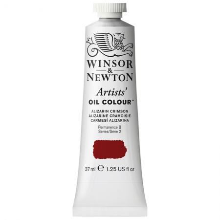 Краска масляная профессиональная Winsor&Newton "Artists' Oil", 37 мл, малиновый ализарин