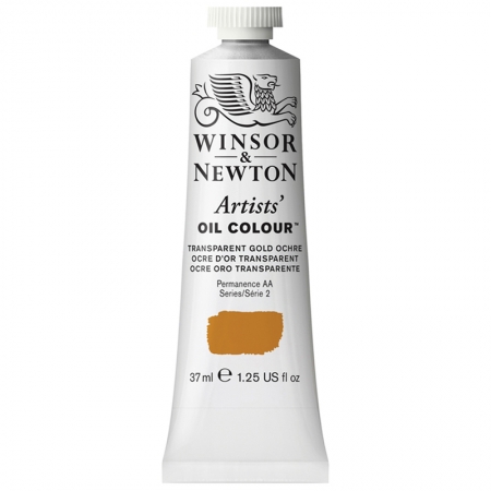 Краска масляная профессиональная Winsor&Newton "Artists' Oil", 37 мл прозрачная золотая охра