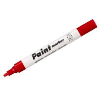 Маркер-краска Centropen "Paint Marker 9100" красная, клиновидный, 5мм, лаковый, блистер