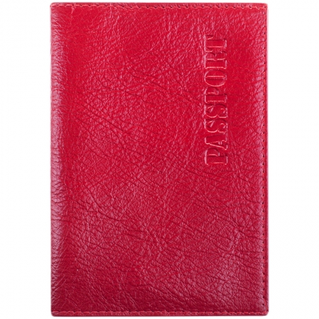 Обложка для паспорта ОfficeSpace кожа тип 1, красный