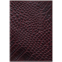 Обложка для паспорта OfficeSpace "Сагат" кожа, рубиновый
