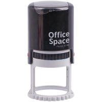 Оснастка для печати OfficeSpace, ?40мм, пластмассовая, с крышкой