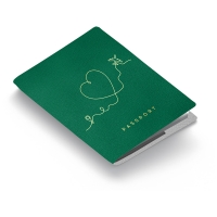 Обложка для паспорта OfficeSpace "Life Style", кожа, тиснение фольгой