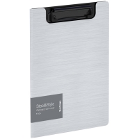 Папка-планшет с зажимом Berlingo "Steel&Style" А5+, 1800мкм, пластик (полифом), белая