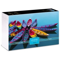 Пазл  500 эл. Hatber Premium "Legend Art Series. Яркие лодки", подарочная коробка + Постер