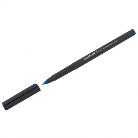Ручка-роллер "Uni-Ball II Micro UB-104", синяя, 0,5мм