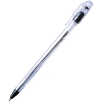 Ручка шариковая Crown "Oil Jell" черная, 0,7мм, штрих-код