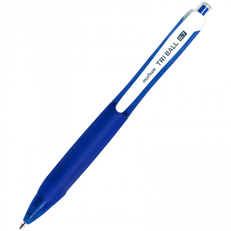 Ручка шариковая автоматическая "Triball", синяя, 0,7мм, грип