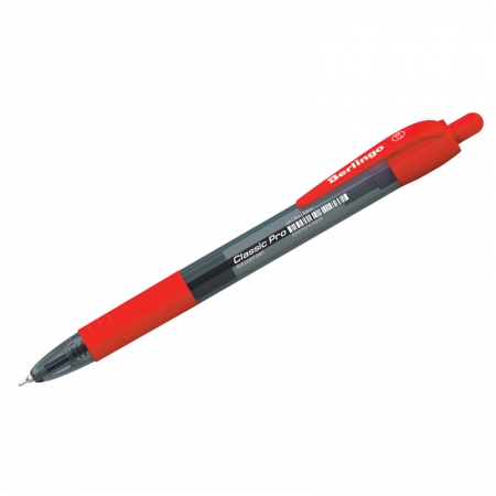 Ручка шариковая автоматическая "Classic Pro", красная, 0,7мм, грип