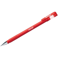 Ручка гелевая Berlingo "Velvet" красная, 0,5мм, прорезиненый корпус