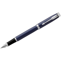 Ручка перьевая Parker "IM Matte Blue CT" синяя, 0,8мм, подар. уп.