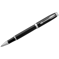 Ручка-роллер "IM Black СT" черная, 0,8мм, подар.уп.