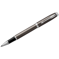 Ручка-роллер "IM Dark Expresso CT" черная, 0,8мм, подар.уп.