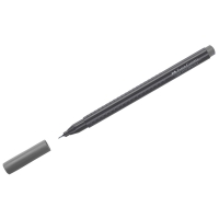Ручка капиллярная Faber-Castell "Grip Finepen" теплая серая, 0,4мм, трехгранная