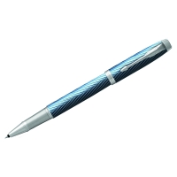 Ручка-роллер Parker "IM Premium Blue Grey СT" черная, 0,8мм, подарочная упаковка