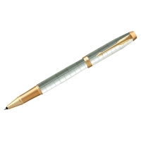Ручка-роллер Parker "IM Premium Pearl GT" черная, 0,8мм, подарочная упаковка