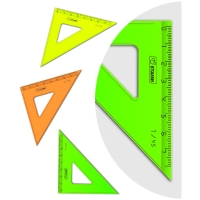 Треугольник 45°, 7см СТАММ "Neon", ассорти