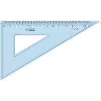 Треугольник 30°, 13см СТАММ "Cristal", тонированный голубой