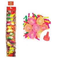 Воздушные шары,  100шт, М2/5см, ПатиБум "Водяные Бомбочки неон", насадка для воды, стрип-лента